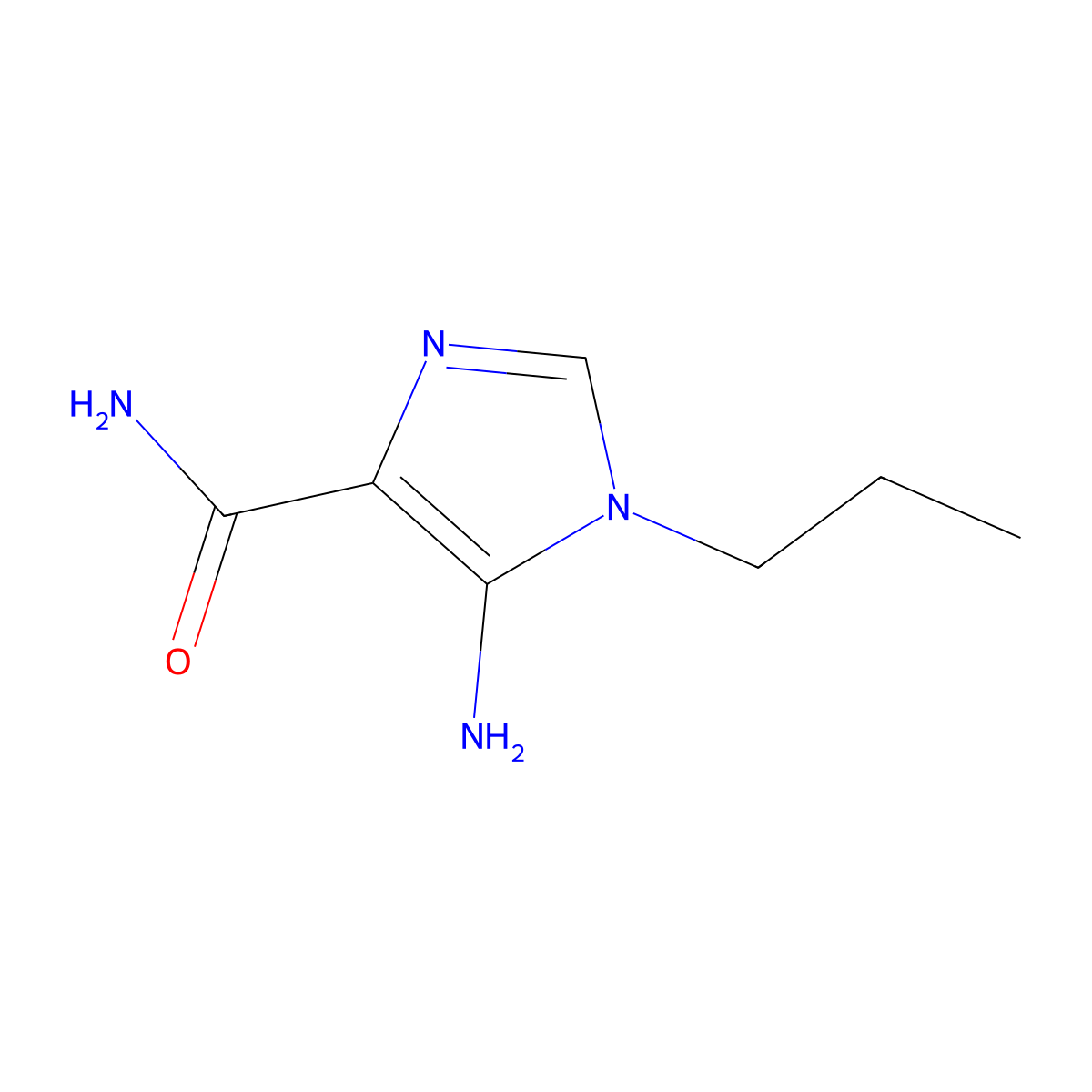 5-Amino-1-propyl-1H-imidazole-4-carboxamide molecular structure, CAS 61507-88-8