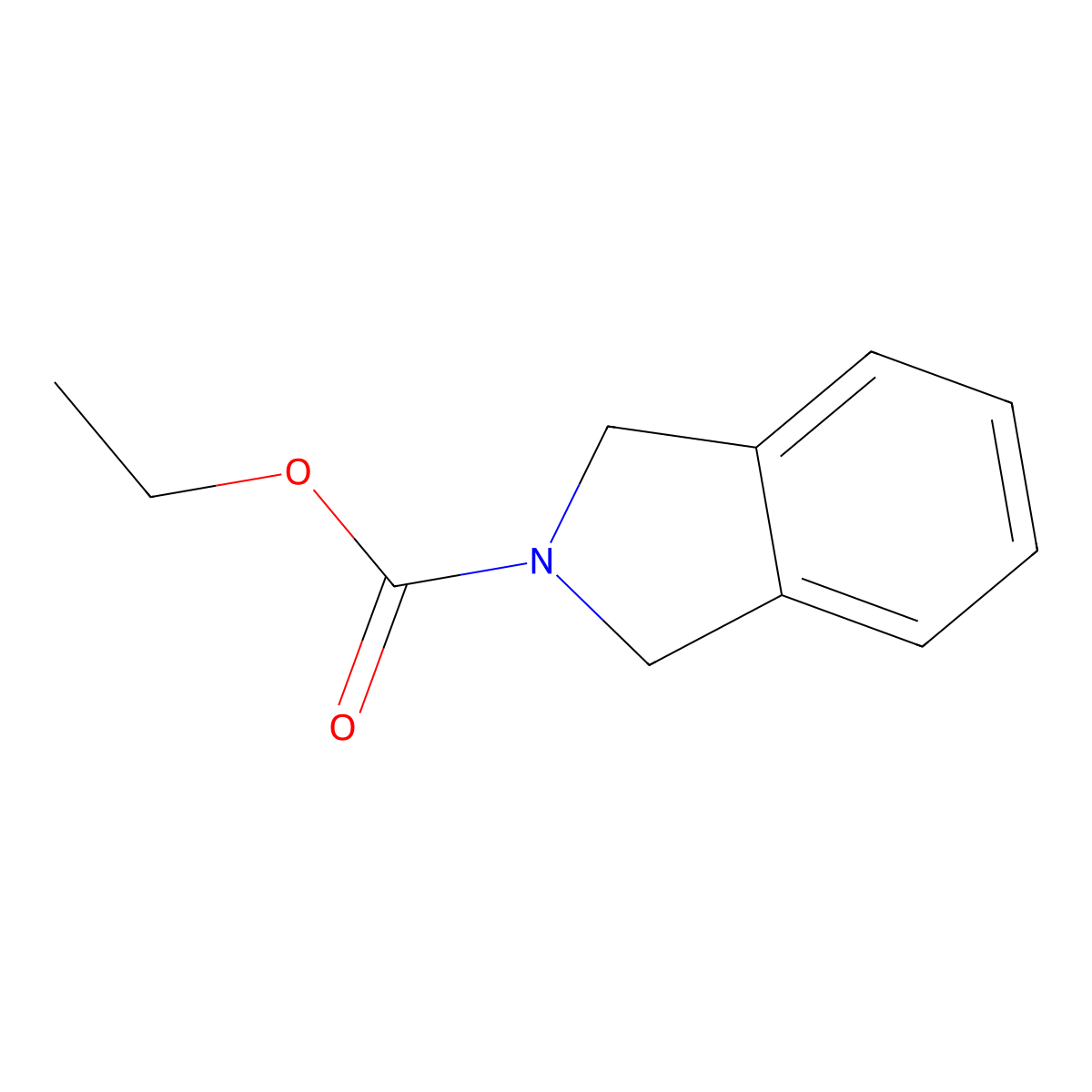 Ethyl isoindoline-2-carboxylate molecular structure, CAS 61517-19-9