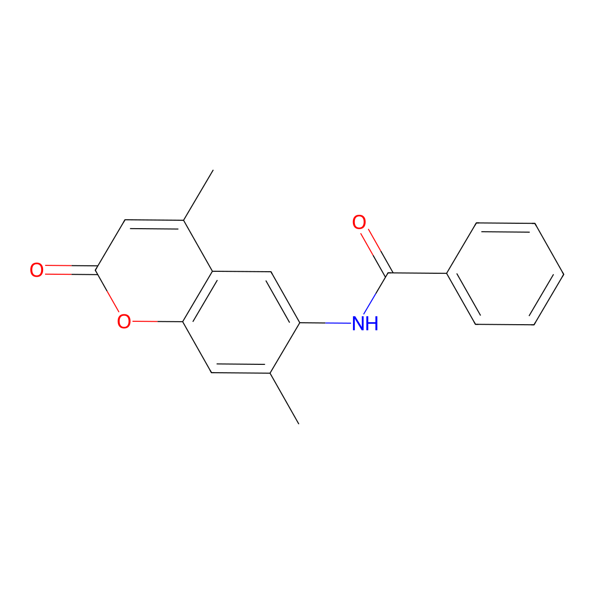 N-(4,7-Dimethyl-2-oxo-chromen-6-YL)benzamide molecular structure, CAS 6152-81-4