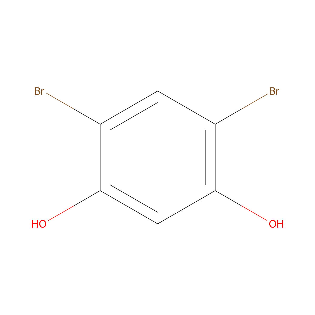 4,6-Dibromobenzene-1,3-diol molecular structure, CAS 61524-51-4