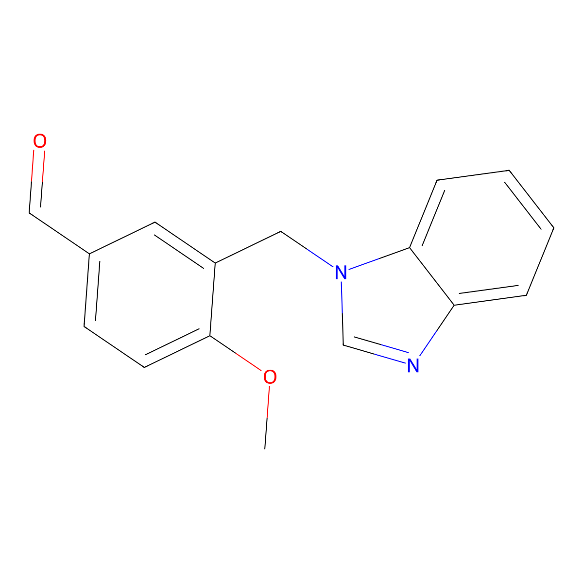 3-(Benzimidazol-1-ylmethyl)-4-methoxybenzaldehyde molecular structure, CAS 615279-14-6