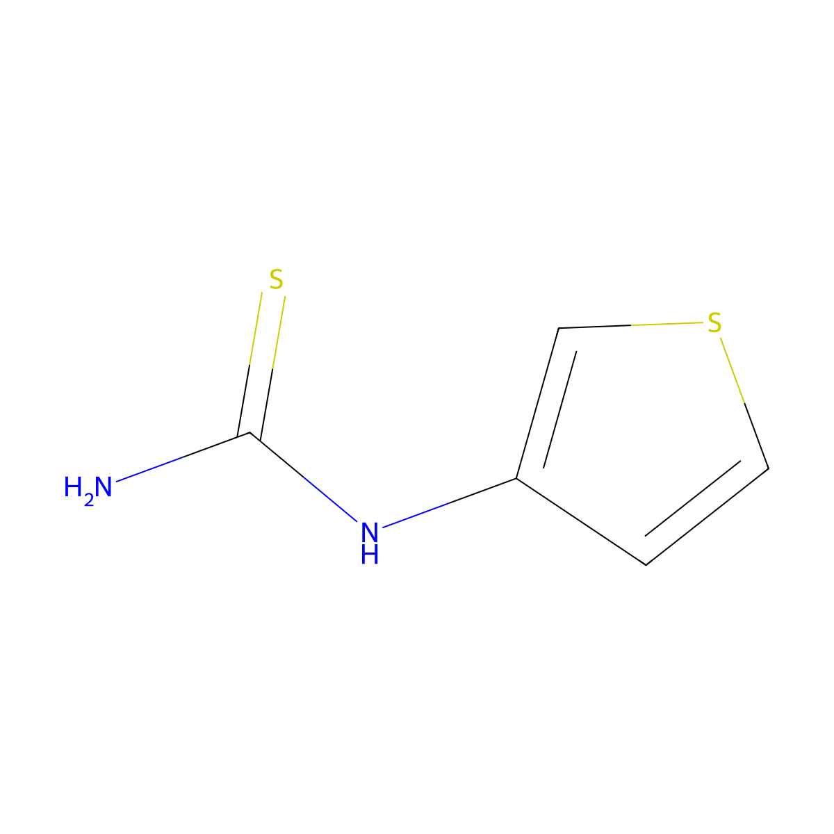 (Thiophen-3-yl)thiourea molecular structure, CAS 61528-52-7