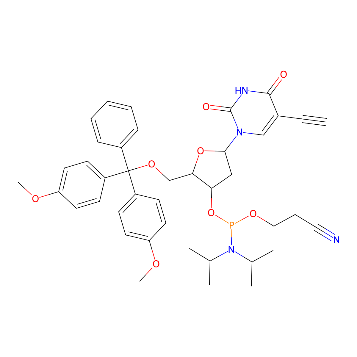 5-Ethynyl-DU cep molecular structure, CAS 615288-66-9