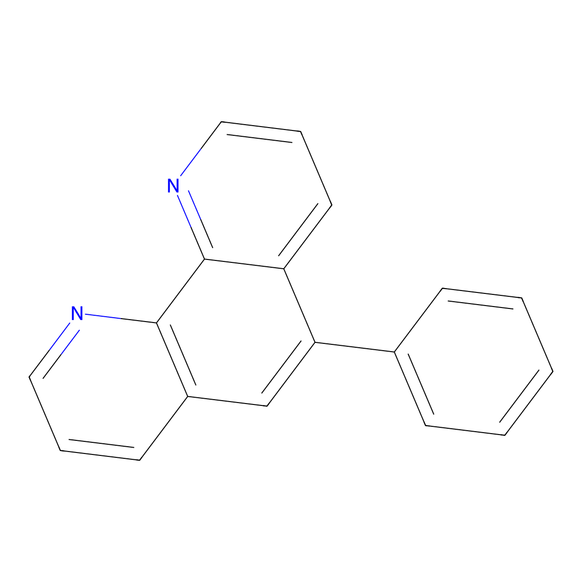 5-Phenyl-1,10-phenanthroline molecular structure, CAS 6153-89-5