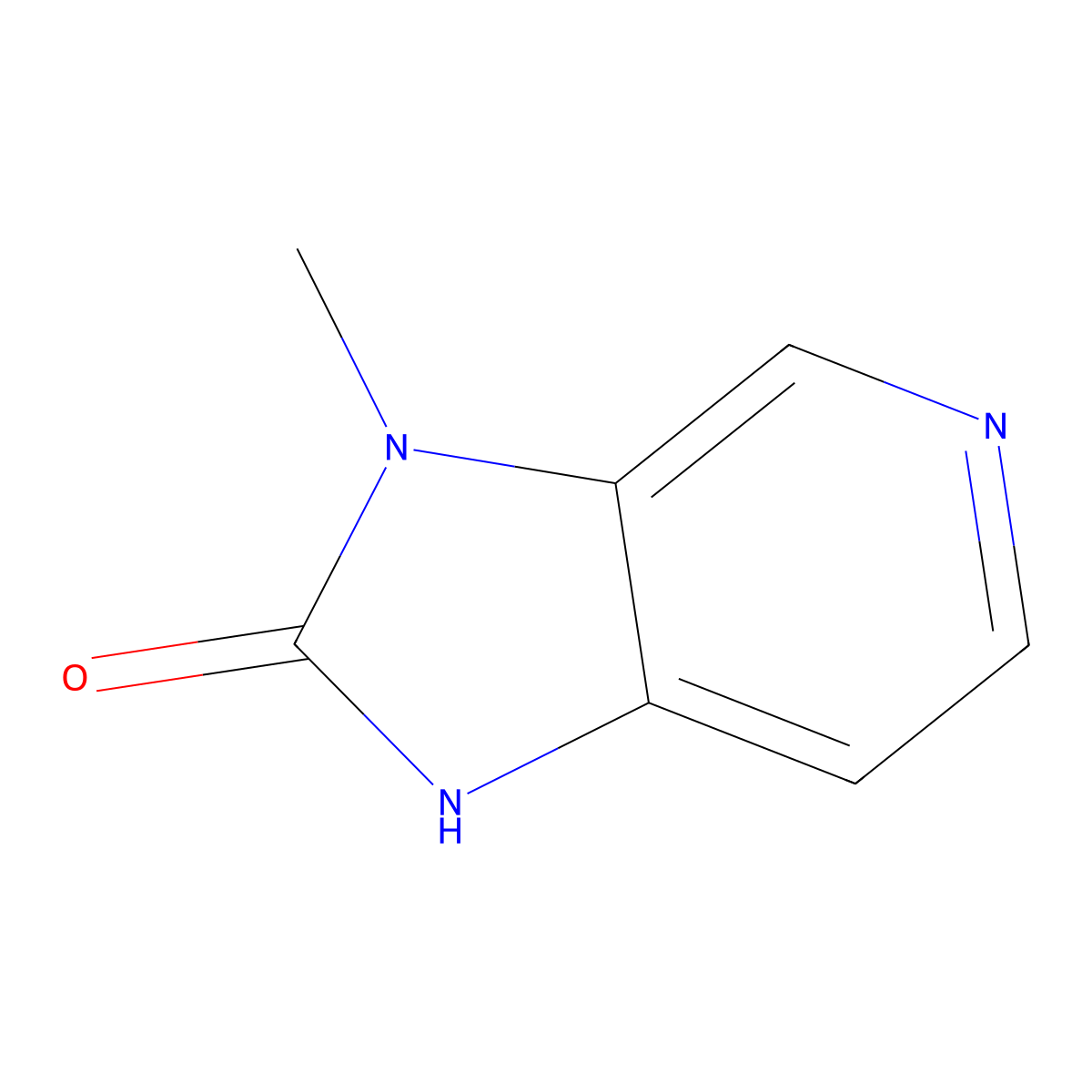 3-Methyl-1,3-dihydro-2H-imidazo[4,5-c]pyridin-2-one molecular structure, CAS 61532-36-3