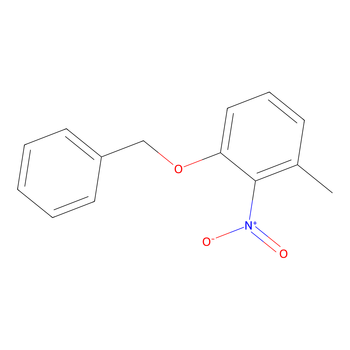 1-Benzyloxy-3-methyl-2-nitrobenzene molecular structure, CAS 61535-21-5