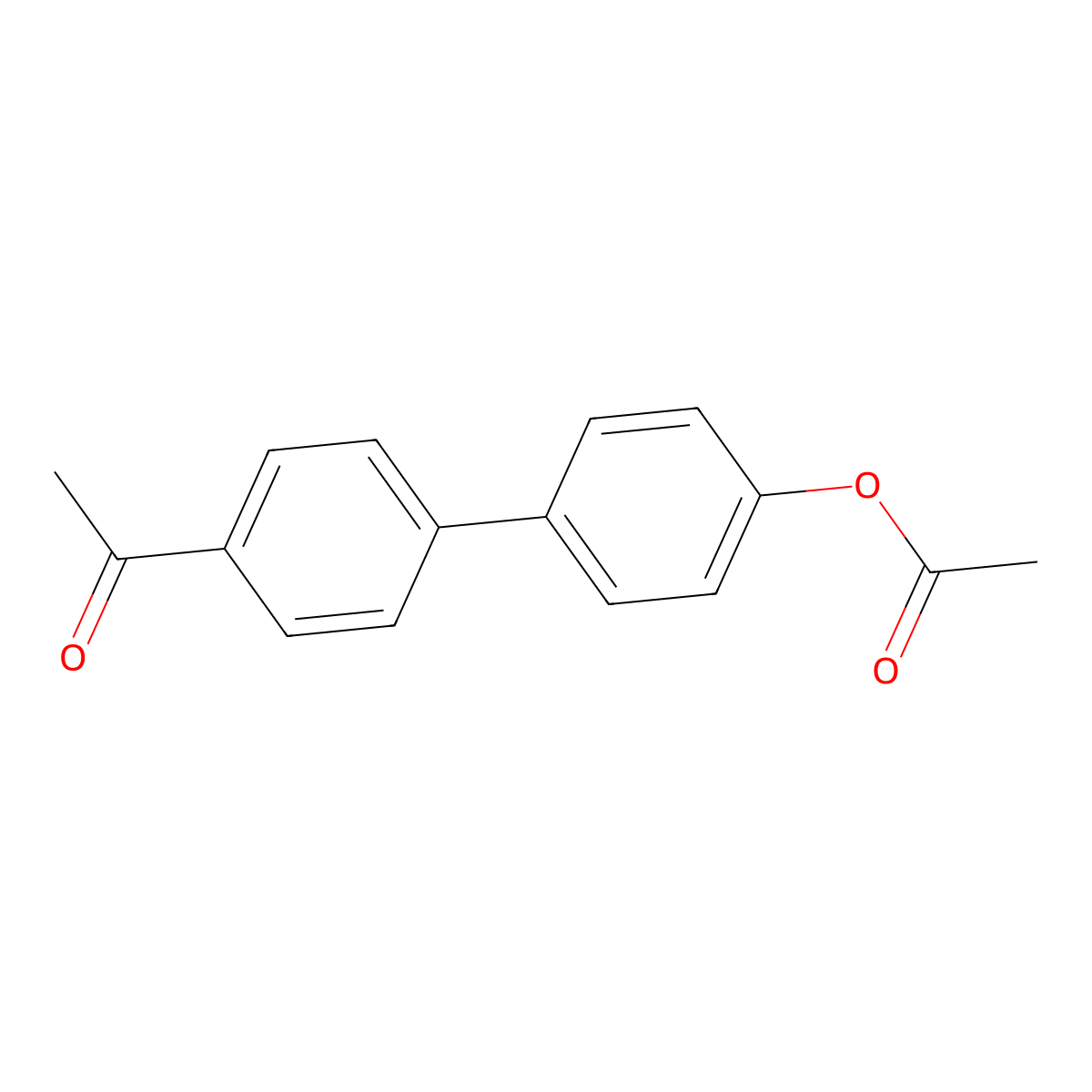 4-Acetoxy-4'-acetylbiphenyl molecular structure, CAS 61538-75-8