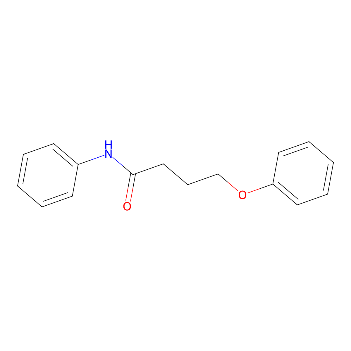 4-phenoxy-N-phenylbutanamide molecular structure, CAS 6154-25-2
