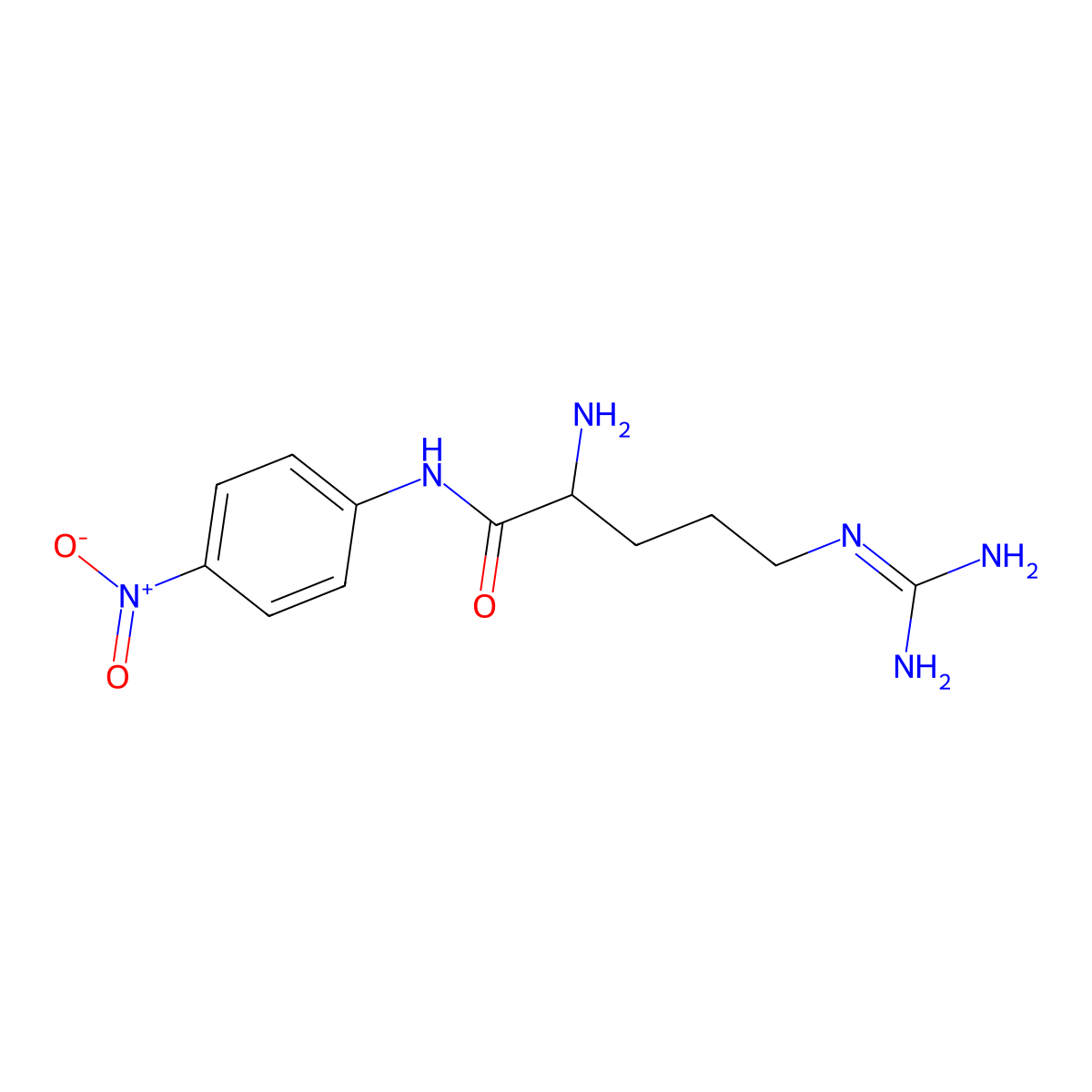 Arginine p-nitroanilide molecular structure, CAS 6154-84-3