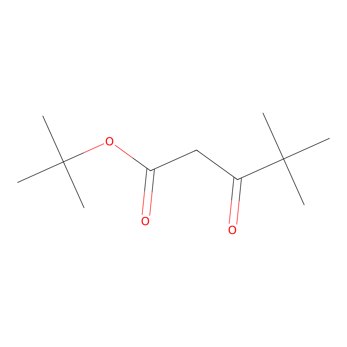 tert-Butyl 4,4-dimethyl-3-oxopentanoate molecular structure, CAS 61540-31-6