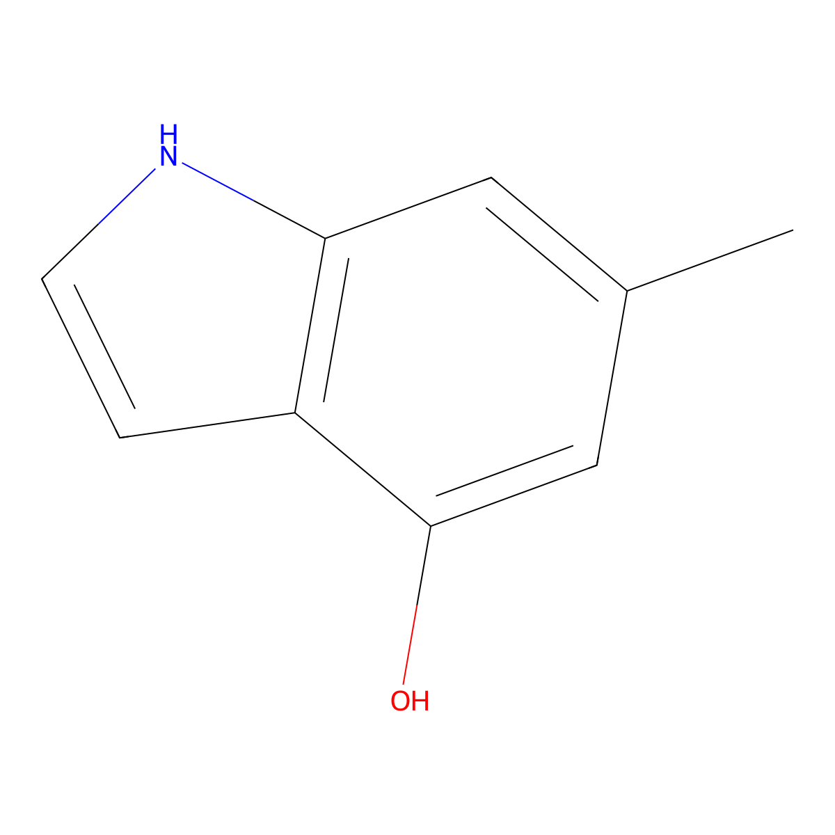 6-Methyl-1H-indol-4-ol molecular structure, CAS 61545-41-3