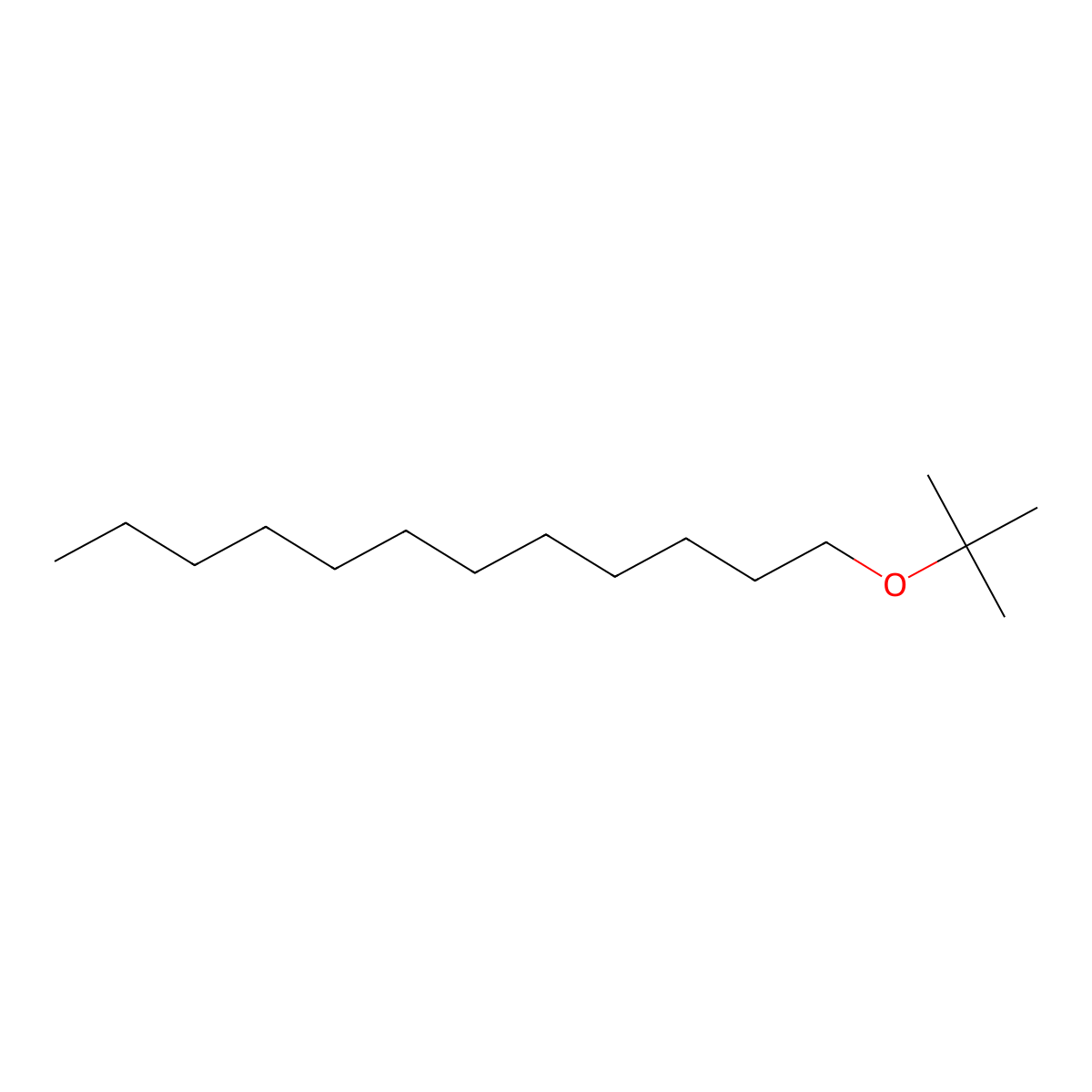 tert-Butyl n-dodecyl ether molecular structure, CAS 61548-83-2