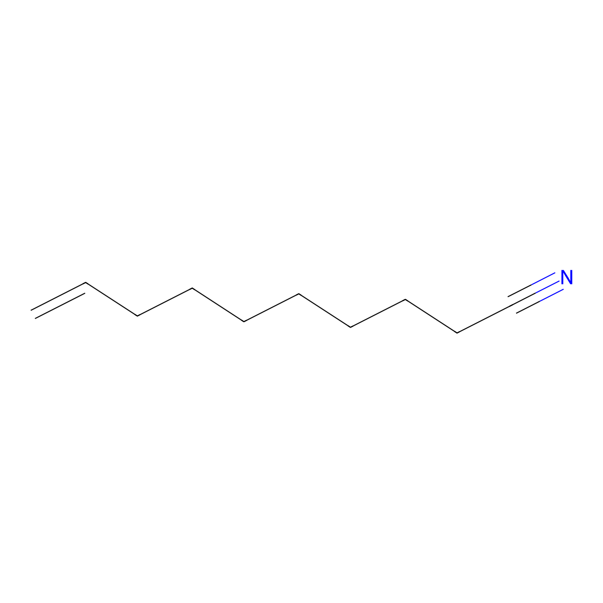 Dec-9-enenitrile molecular structure, CAS 61549-49-3