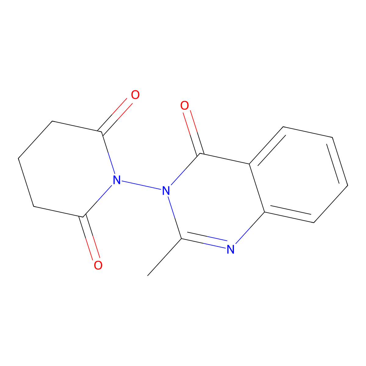 1-(2-methyl-4-oxoquinazolin-3(4H)-yl)piperidine-2,6-dione molecular structure, CAS 6155-00-6