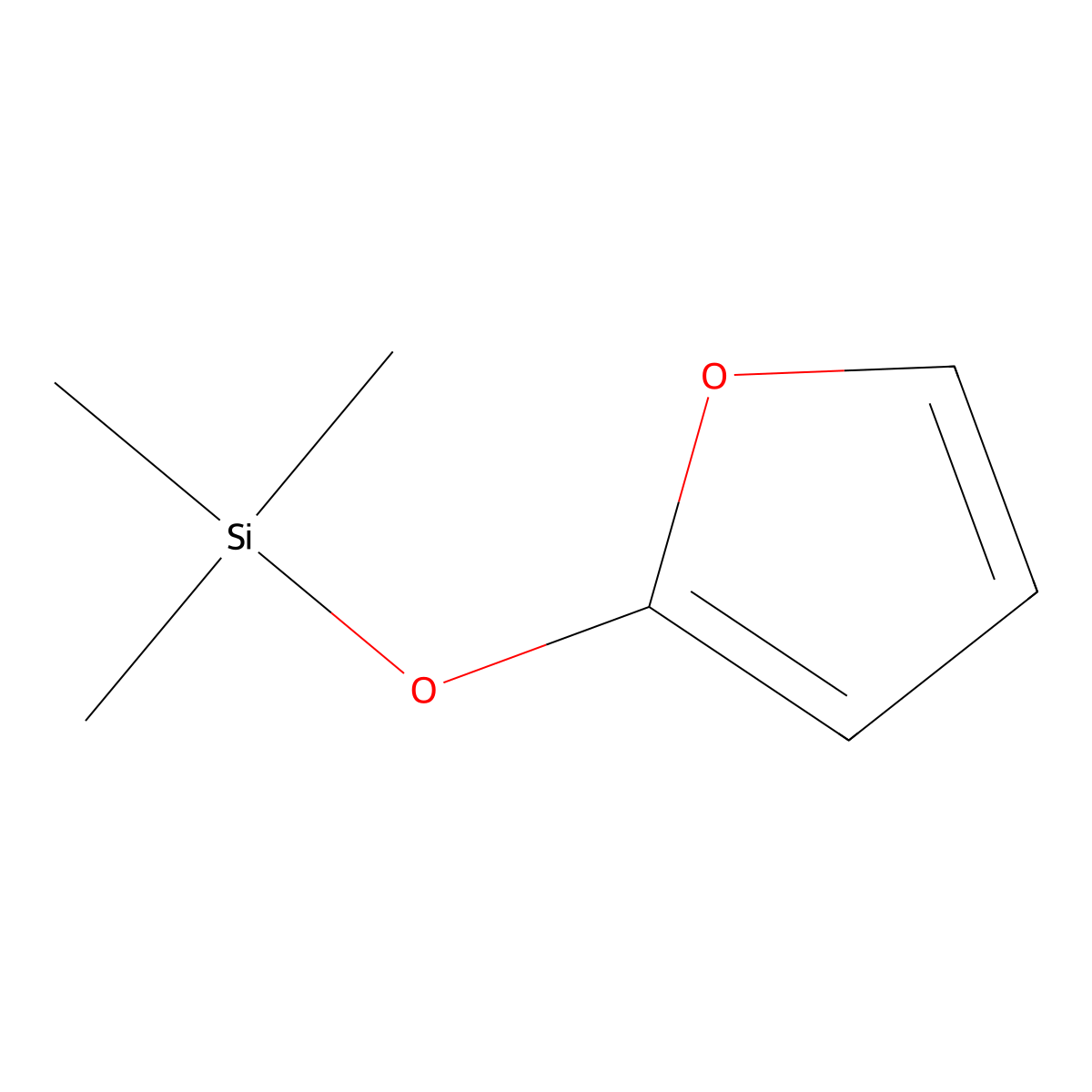 2-Trimethylsilyloxyfuran molecular structure, CAS 61550-02-5