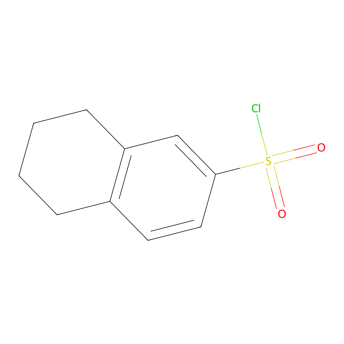 5,6,7,8-Tetrahydronaphthalene-2-sulfonyl chloride molecular structure, CAS 61551-49-3