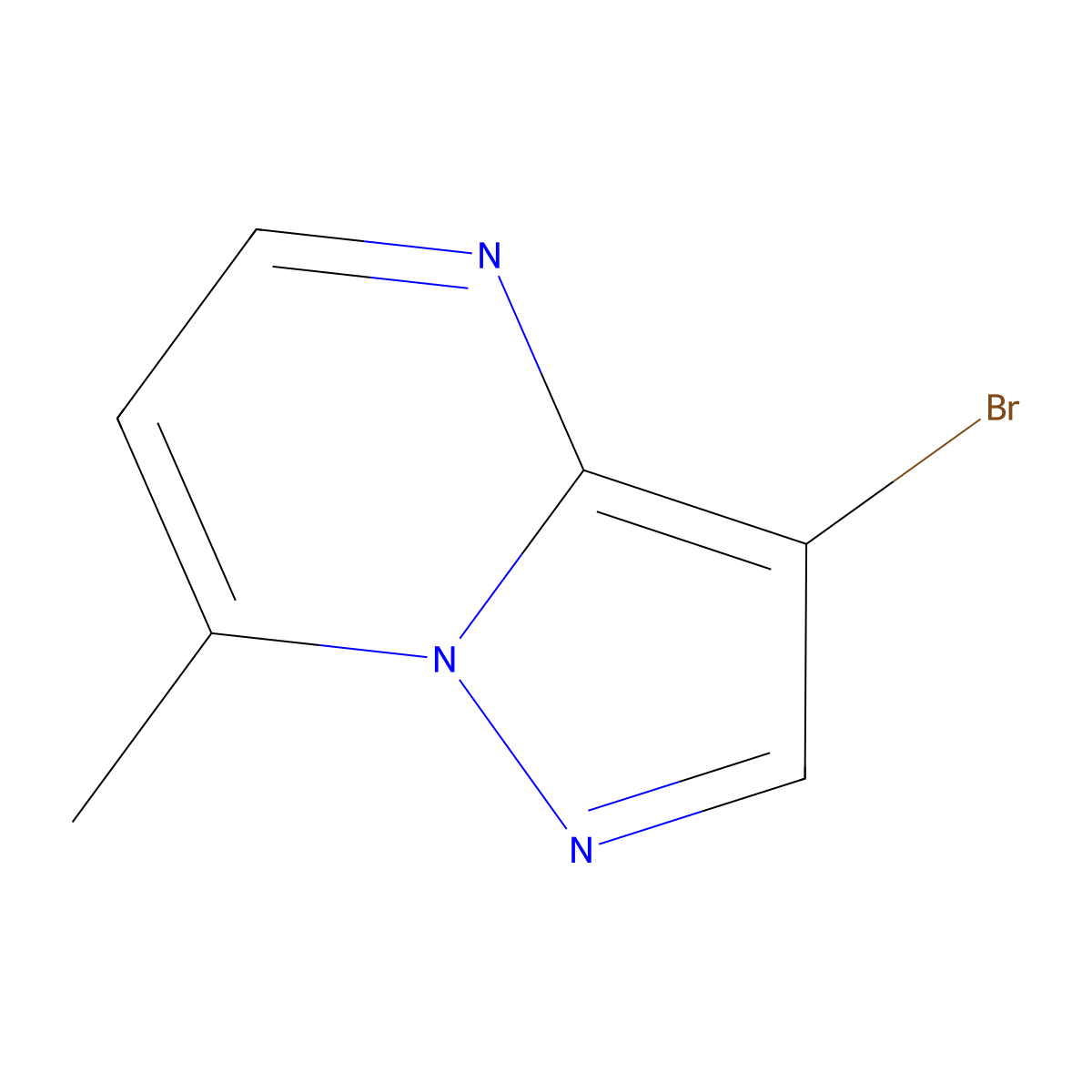 3-Bromo-7-methylpyrazolo[1,5-A]pyrimidine molecular structure, CAS 61552-56-5