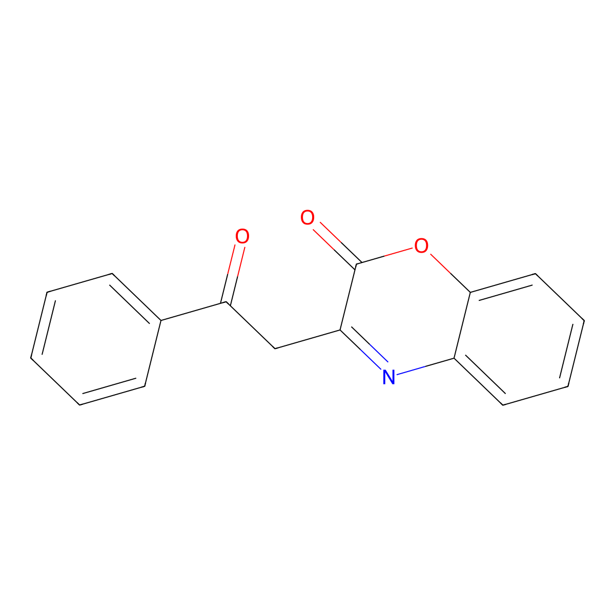 3-(2-oxo-2-phenylethyl)-2H-1,4-benzoxazin-2-one molecular structure, CAS 61553-69-3