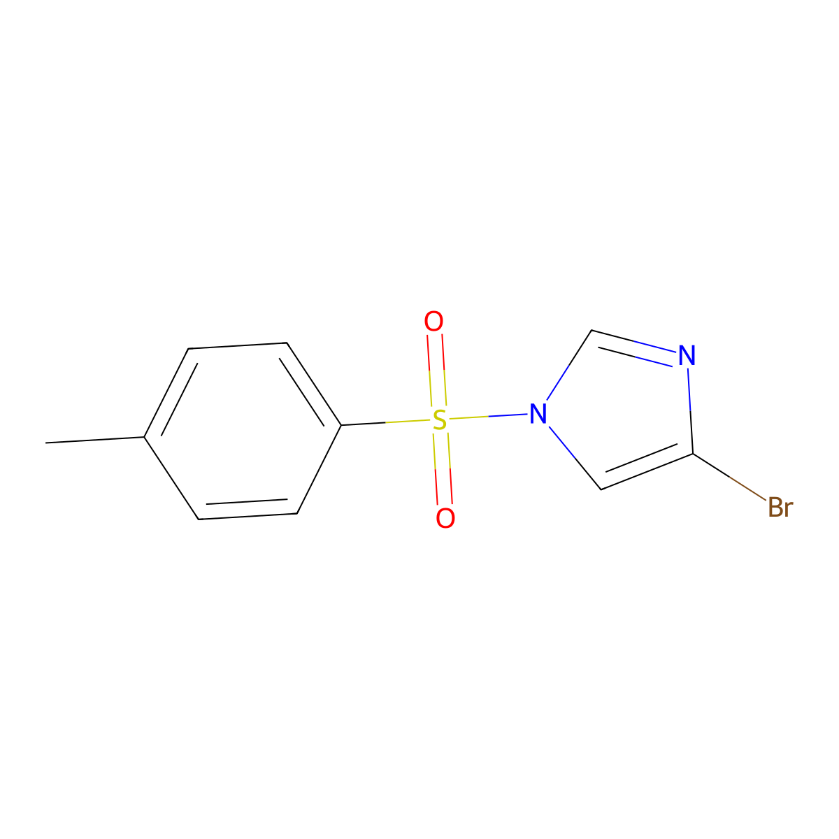 4-Bromo-1-tosyl-1H-imidazole molecular structure, CAS 615534-48-0