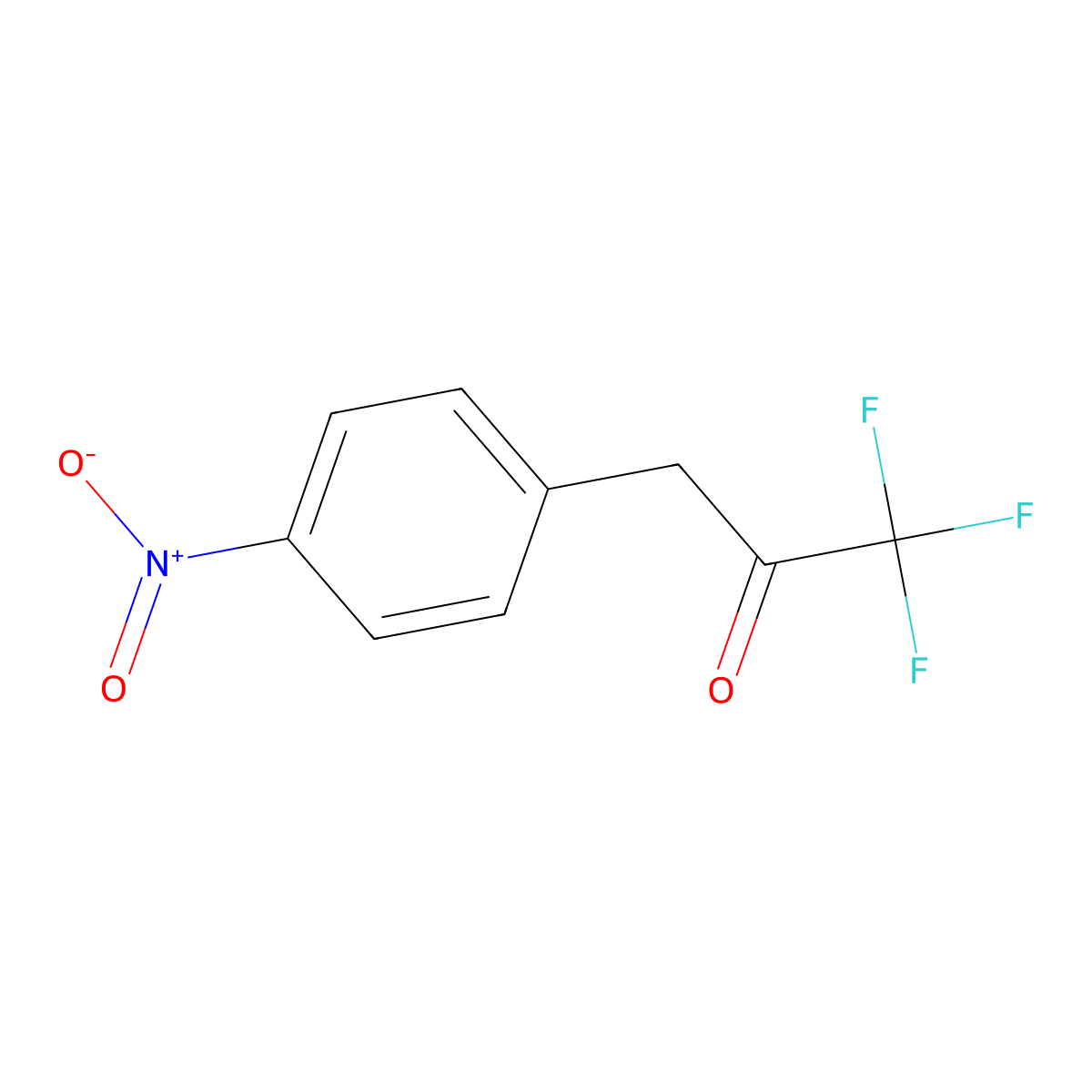 1,1,1-Trifluoro-3-(4-nitrophenyl)propan-2-one molecular structure, CAS 615564-80-2