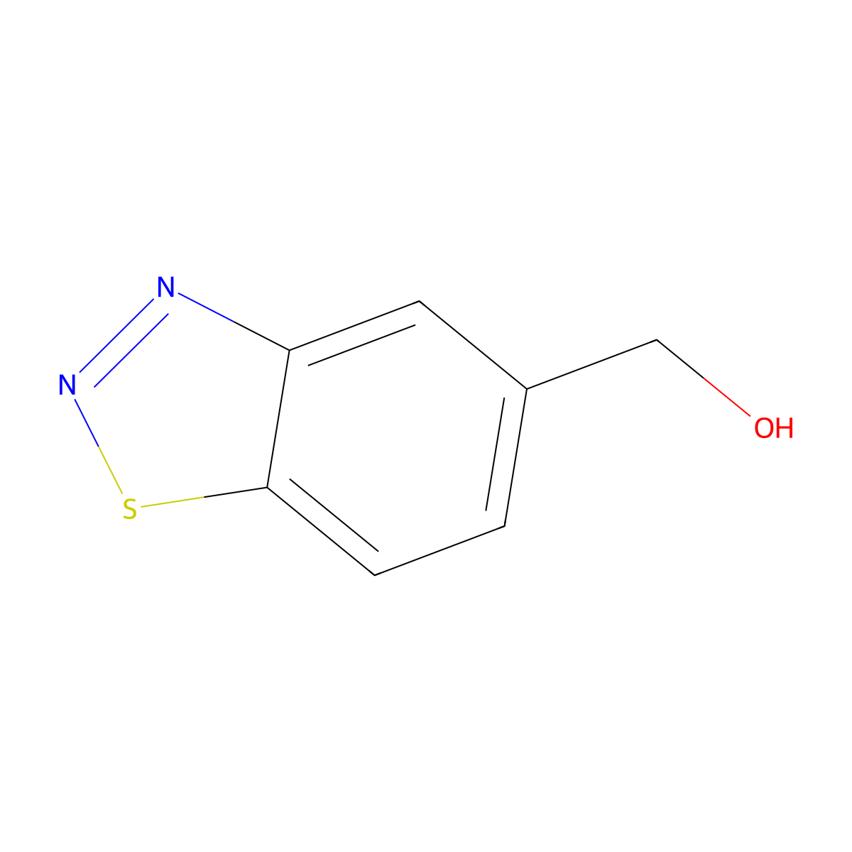 (1,2,3-Benzothiadiazol-5-yl)methanol molecular structure, CAS 615568-10-0