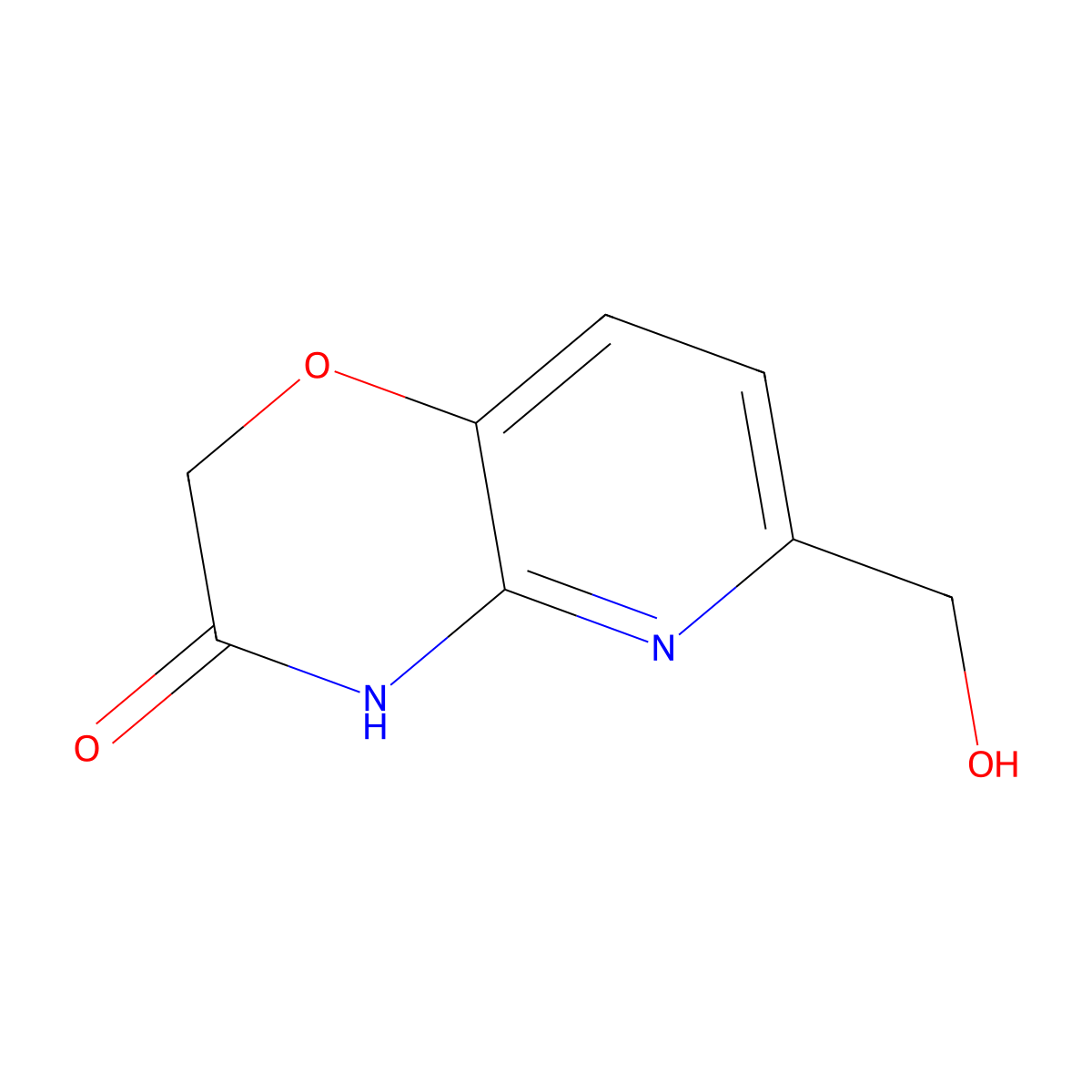 6-(Hydroxymethyl)-2H-pyrido[3,2-b][1,4]oxazin-3(4H)-one molecular structure, CAS 615568-38-2