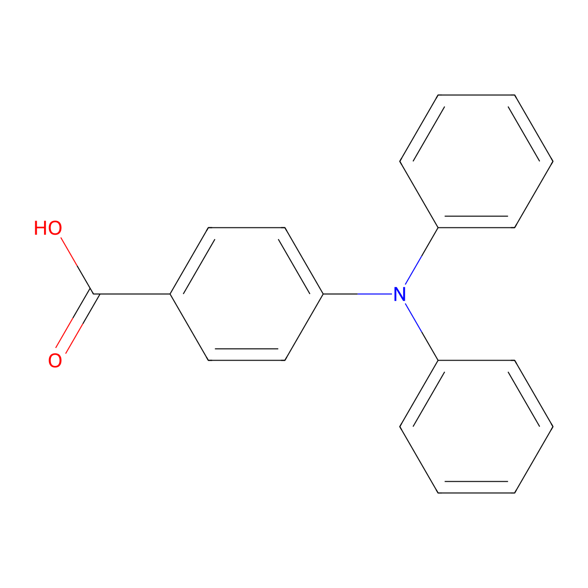 4-(Diphenylamino)benzoic acid molecular structure, CAS 6156-37-2