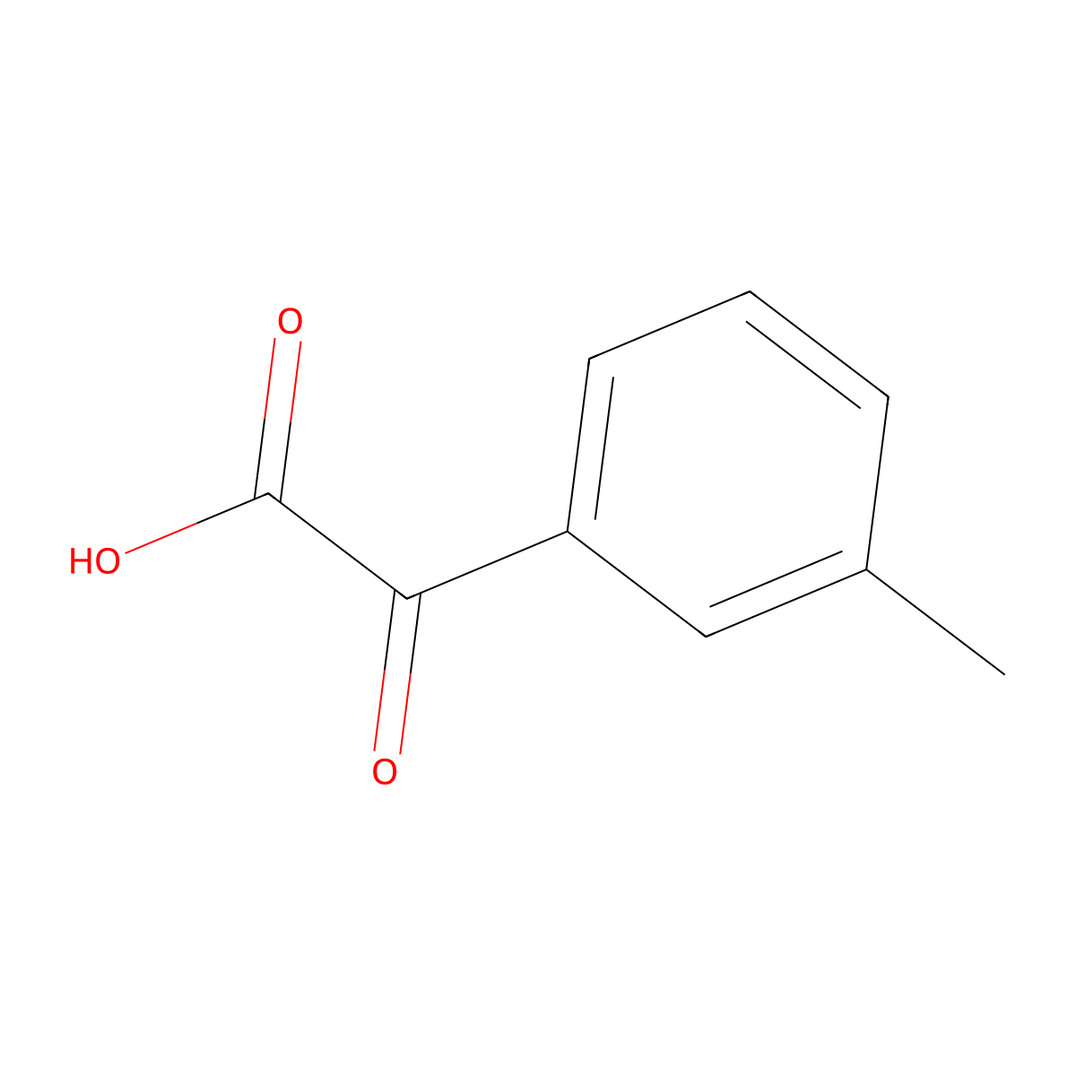 2-(3-Methylphenyl)-2-oxoacetic acid molecular structure, CAS 61560-94-9