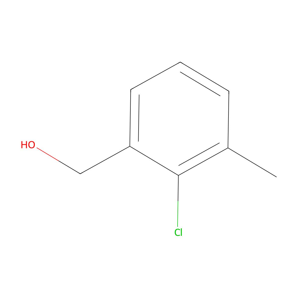 (2-Chloro-3-methylphenyl)methanol molecular structure, CAS 61563-27-7