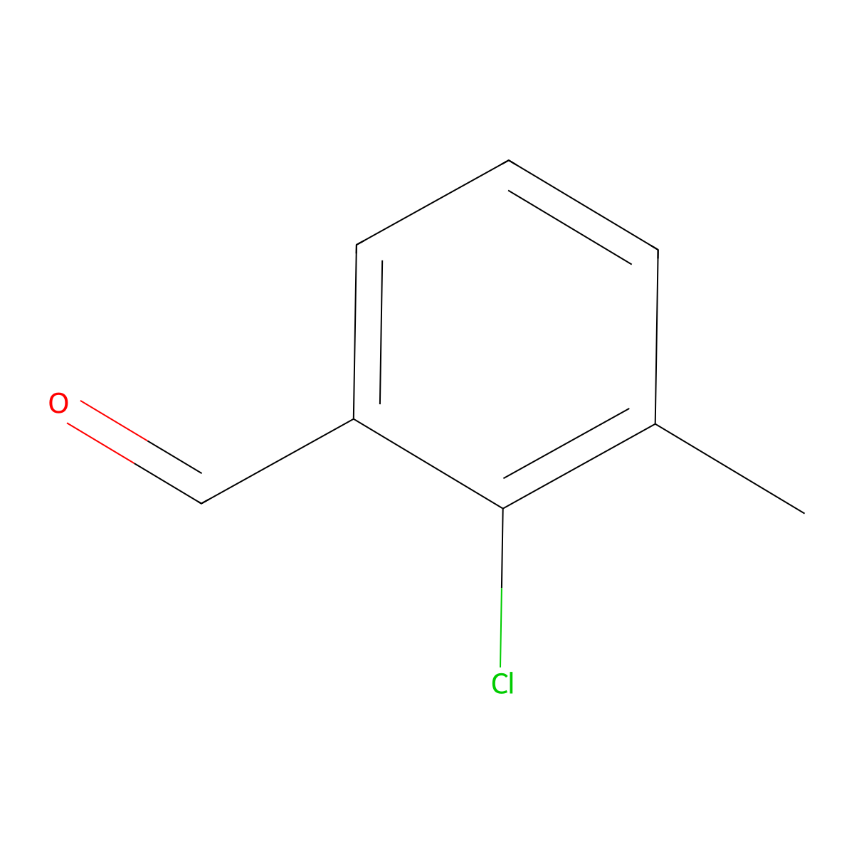 2-Chloro-3-methylbenzaldehyde molecular structure, CAS 61563-28-8