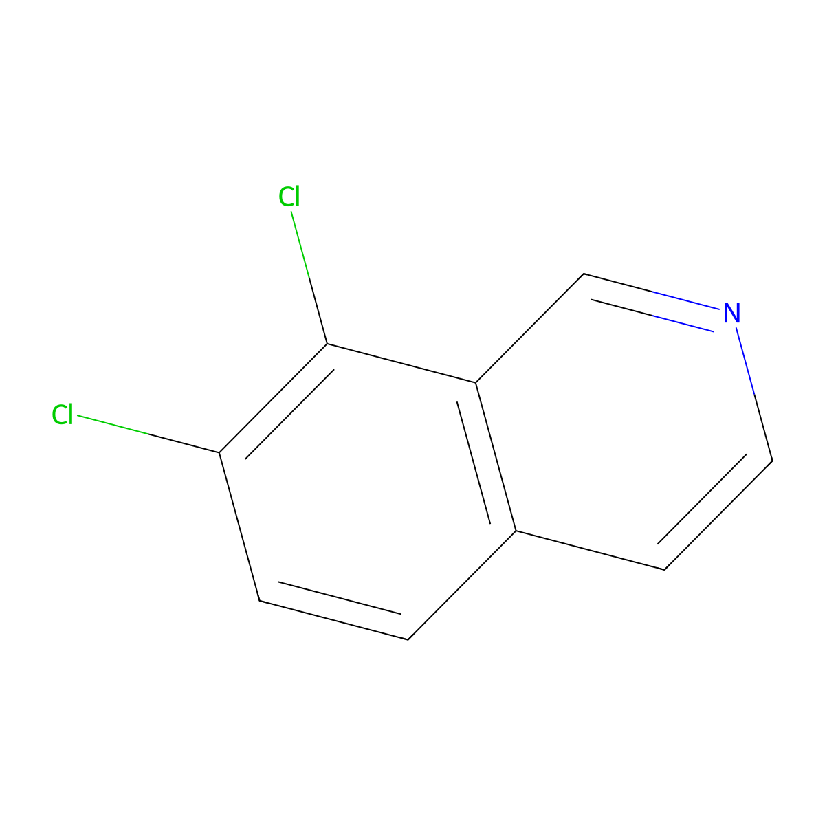 7,8-Dichloroisoquinoline molecular structure, CAS 61563-36-8
