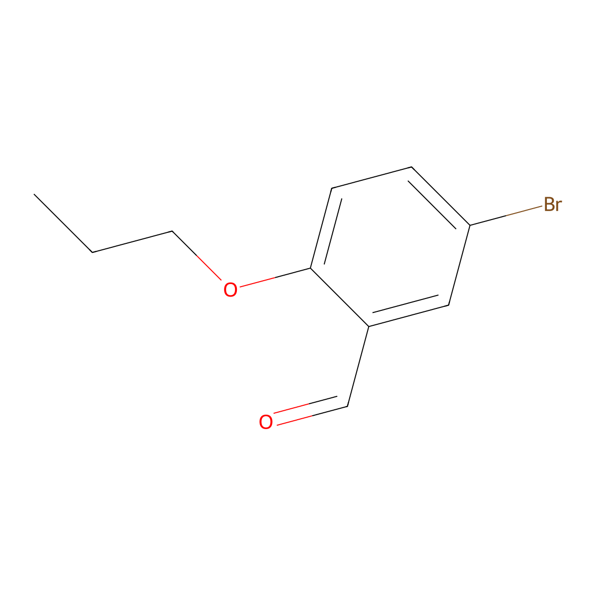 5-Bromo-2-propoxybenzaldehyde molecular structure, CAS 61564-89-4