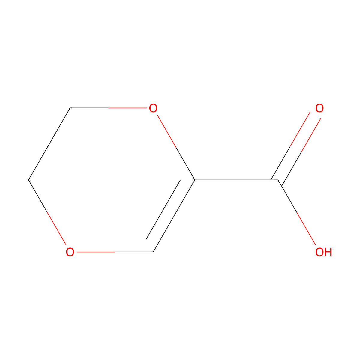 5,6-Dihydro-[1,4]dioxine-2-carboxylic acid molecular structure, CAS 61564-98-5