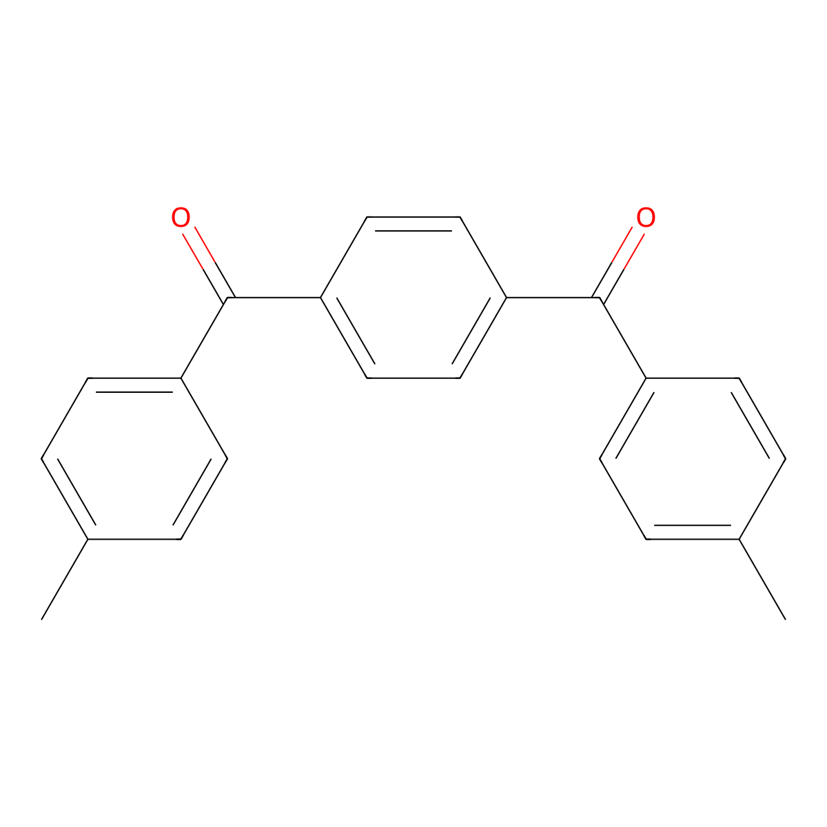Benzene, p-di-p-toluyl- molecular structure, CAS 61565-13-7