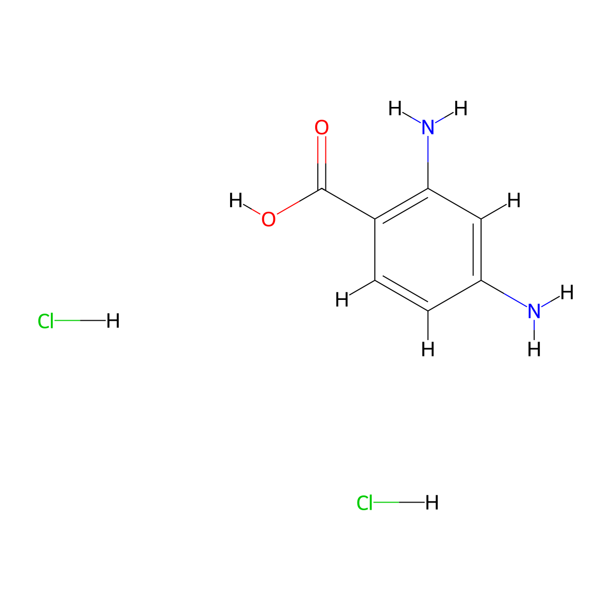 2,4-Diaminobenzoic Acid Dihydrochloride molecular structure, CAS 61566-58-3