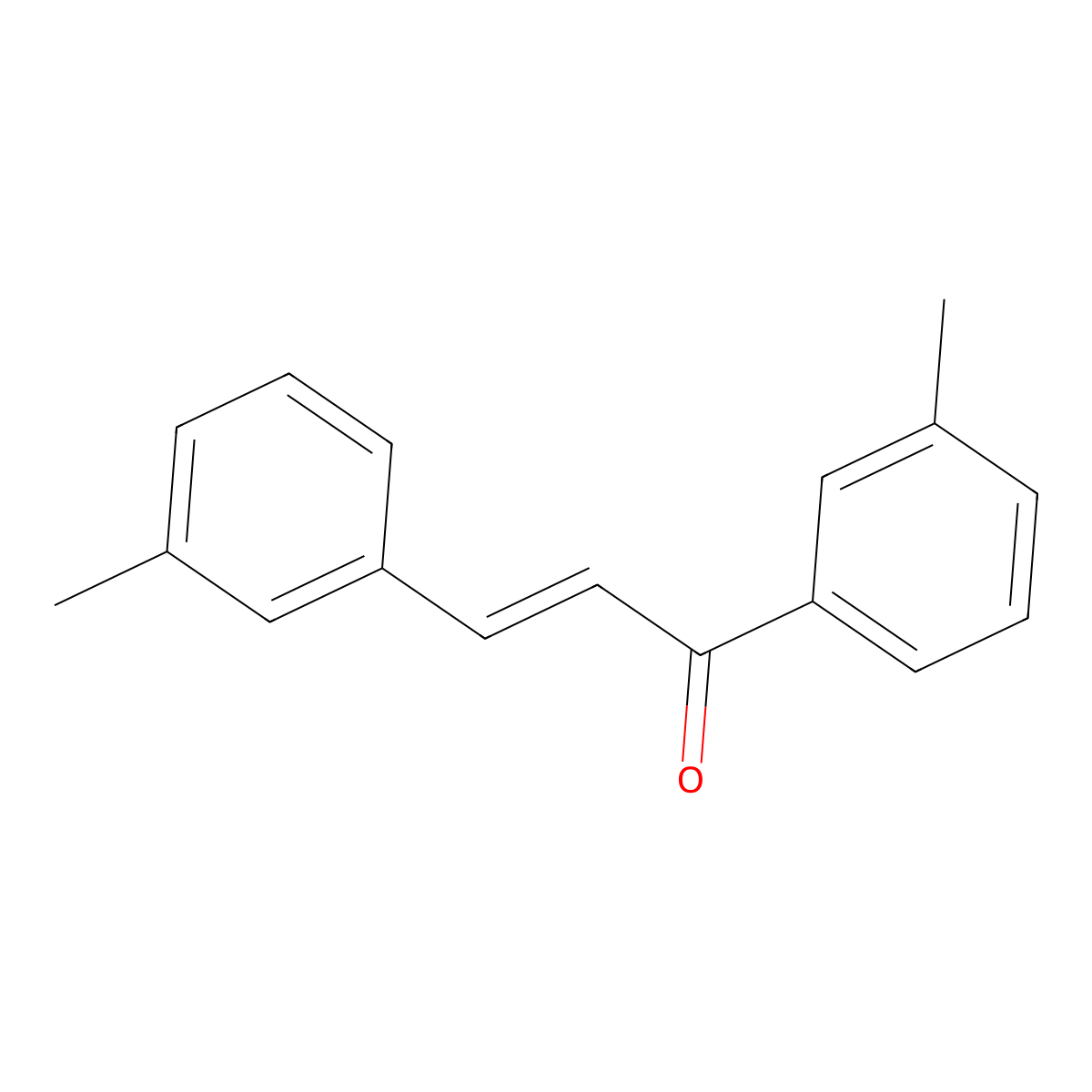 (2E)-1,3-Bis(3-methylphenyl)prop-2-en-1-one molecular structure, CAS 61572-42-7