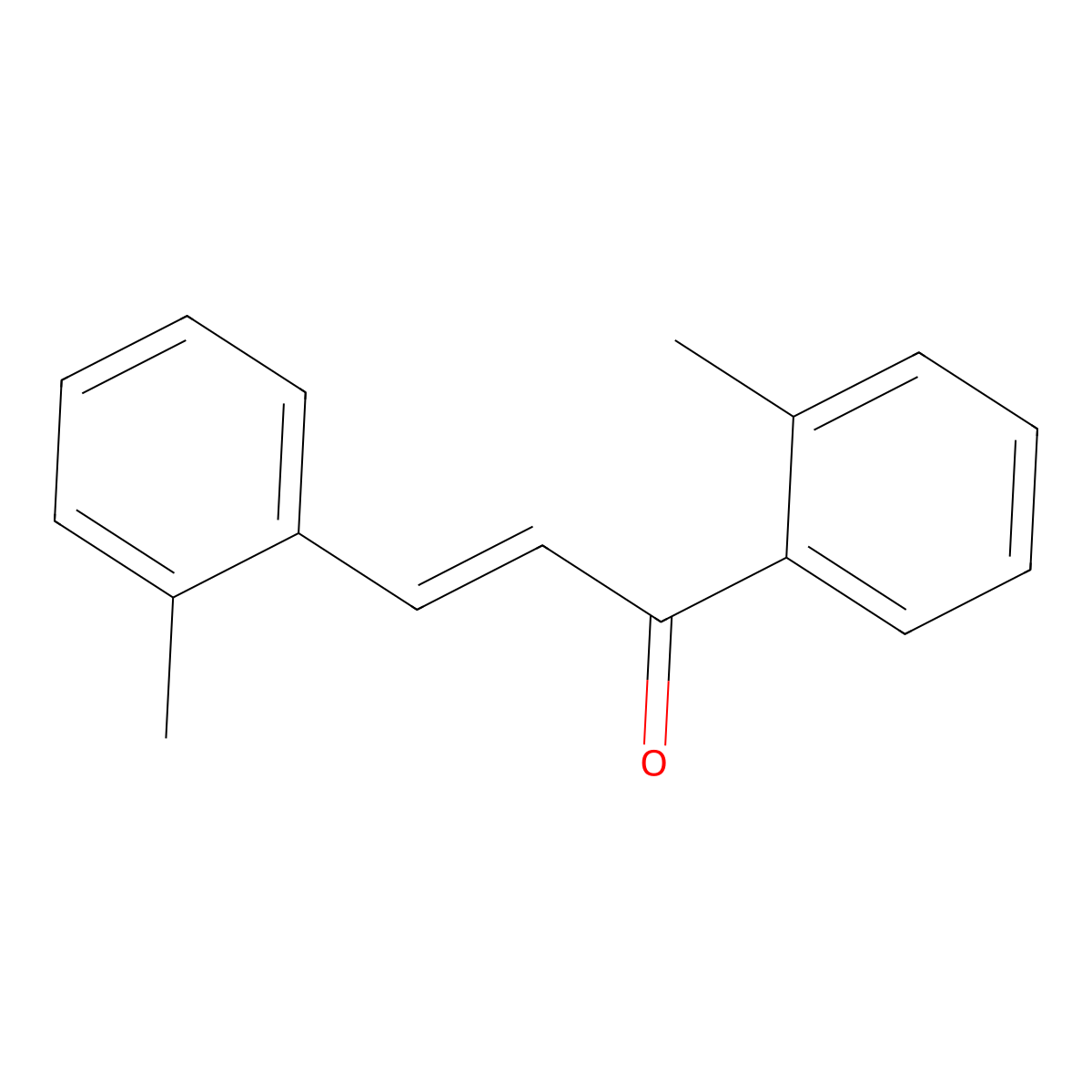 (2E)-1,3-Bis(2-methylphenyl)prop-2-en-1-one molecular structure, CAS 61572-45-0