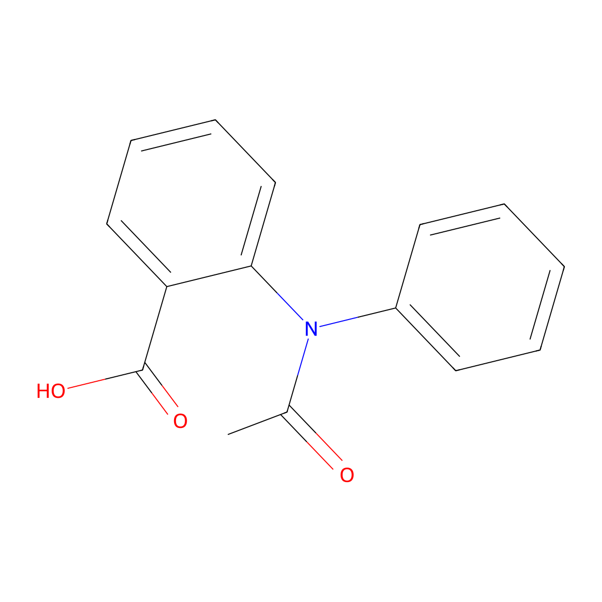 2-[Acetyl(phenyl)amino]benzoic acid molecular structure, CAS 61573-22-6