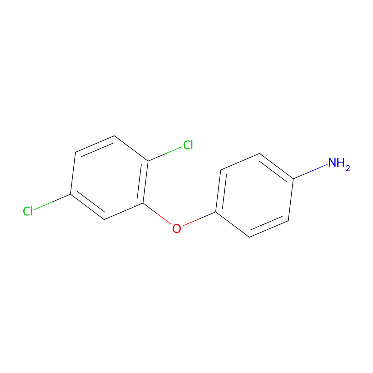 4-(2,5-Dichlorophenoxy)aniline molecular structure, CAS 61575-24-4