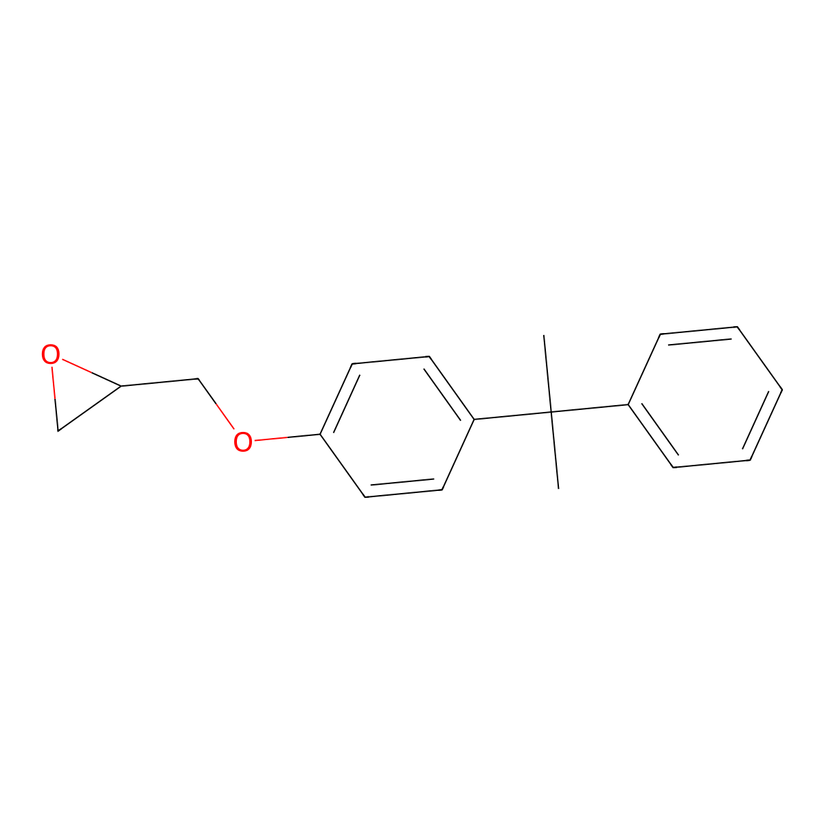 Oxirane, 2-((4-(1-methyl-1-phenylethyl)phenoxy)methyl)- molecular structure, CAS 61578-04-9
