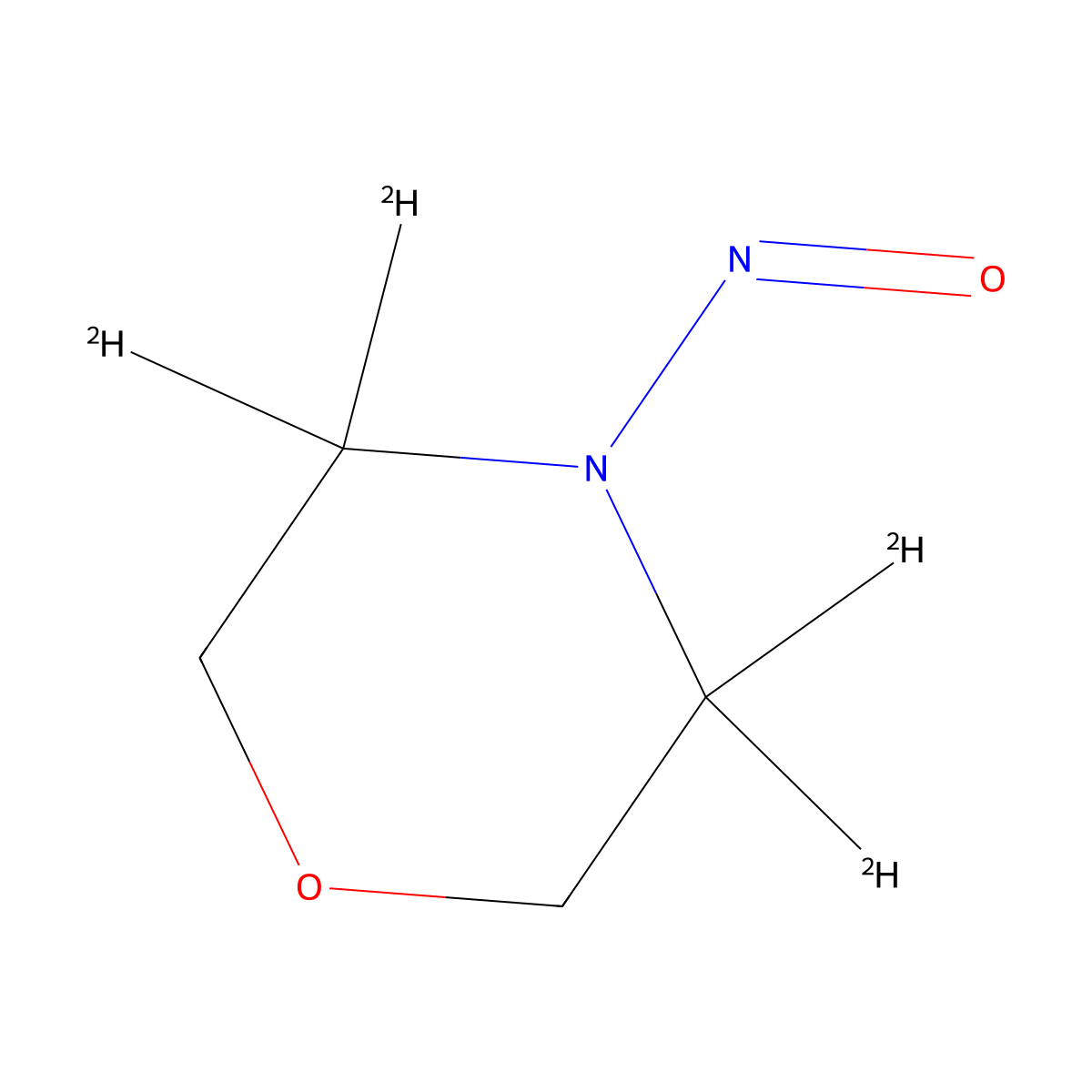 3,3,5,5-Tetradeutero-N-nitrosomorpholine molecular structure, CAS 61578-30-1