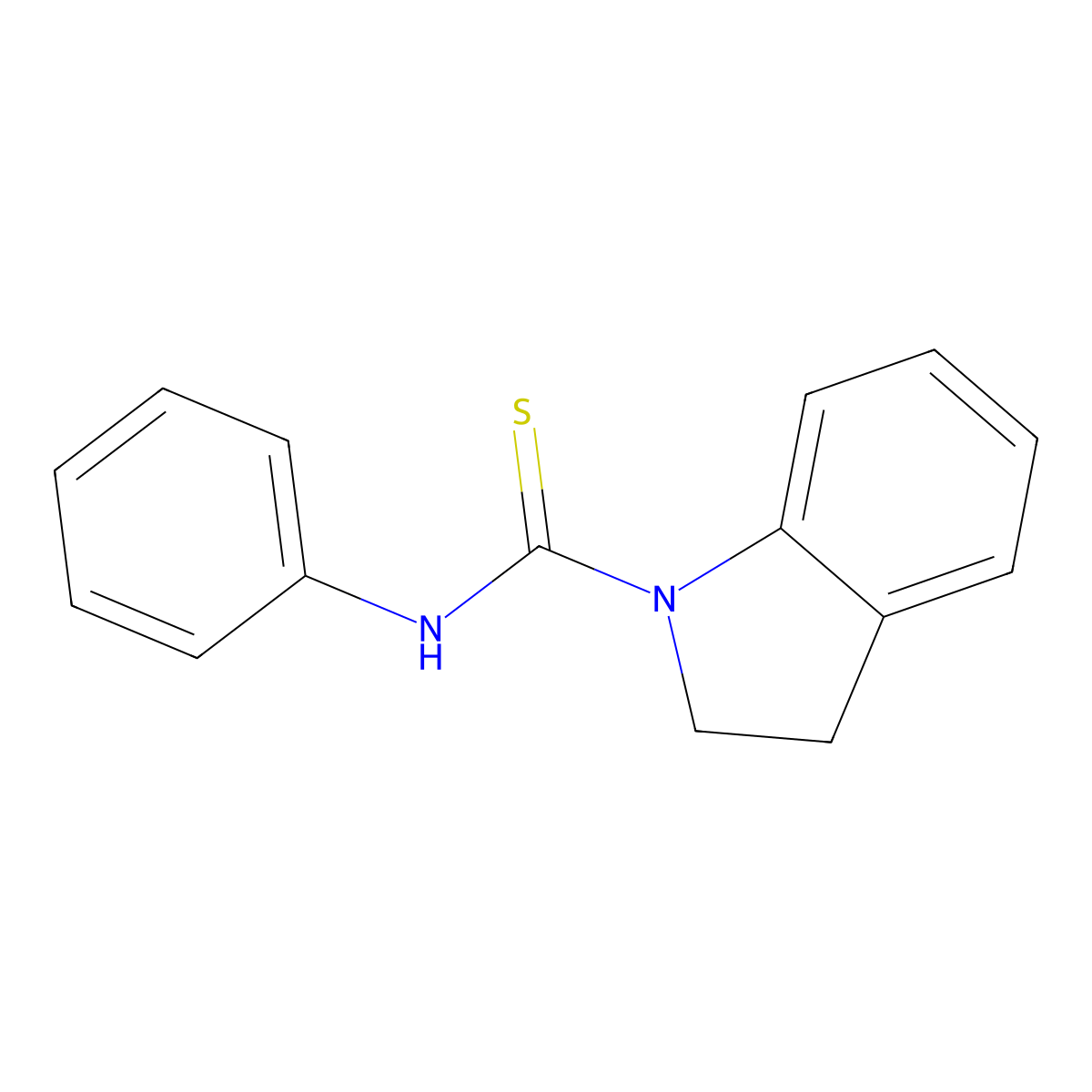 N-phenyl-1-indolinecarbothioamide molecular structure, CAS 61589-33-1