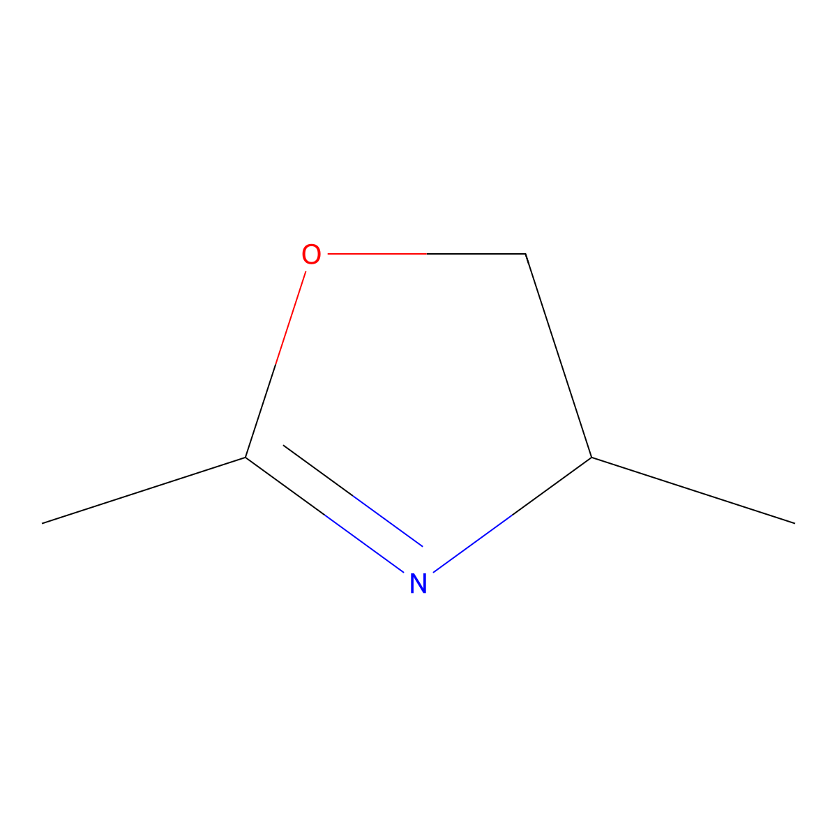 2,4-Dimethyl-4,5-dihydro-1,3-oxazole molecular structure, CAS 6159-23-5
