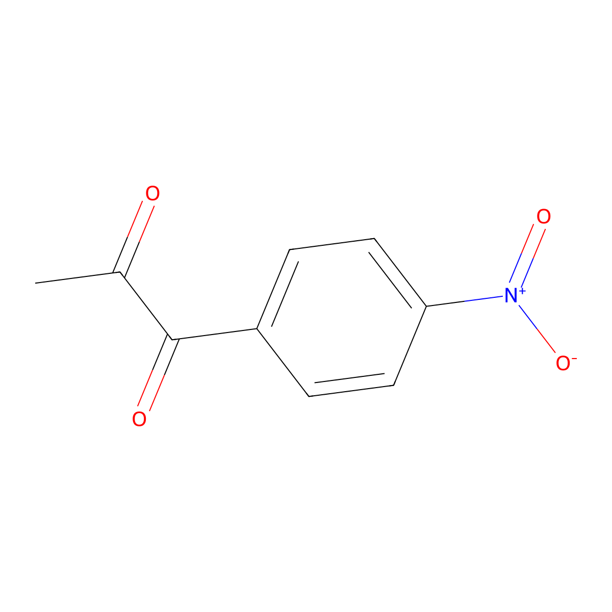 1-(4-Nitrophenyl)propane-1,2-dione molecular structure, CAS 6159-25-7