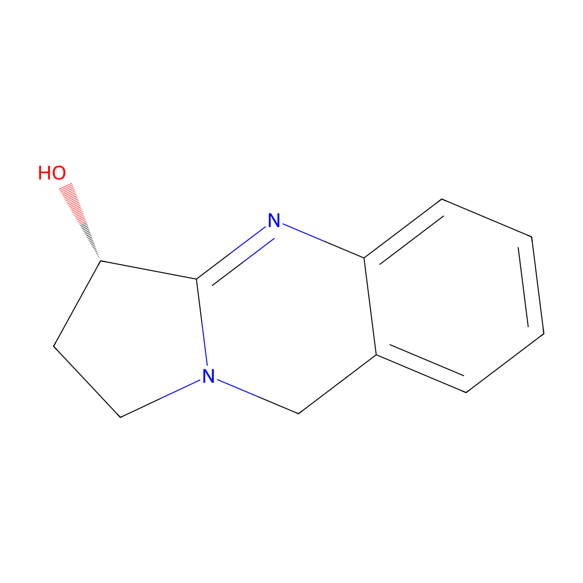 (-)-Vasicine molecular structure, CAS 6159-55-3