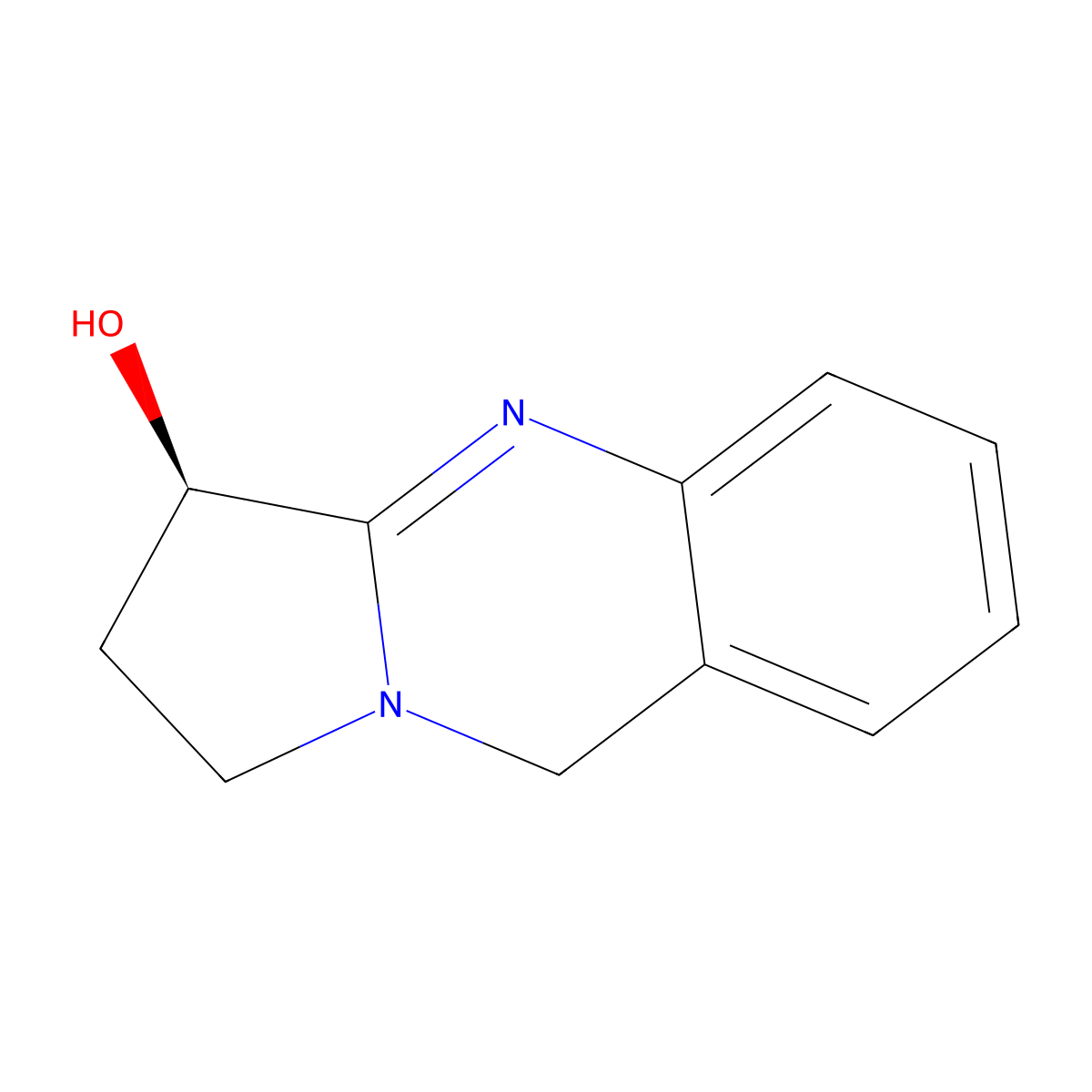 Peganine molecular structure, CAS 6159-56-4