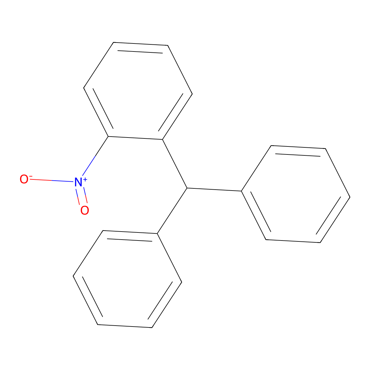 1,1'-[(2-Nitrophenyl)methylene]dibenzene molecular structure, CAS 61593-10-0