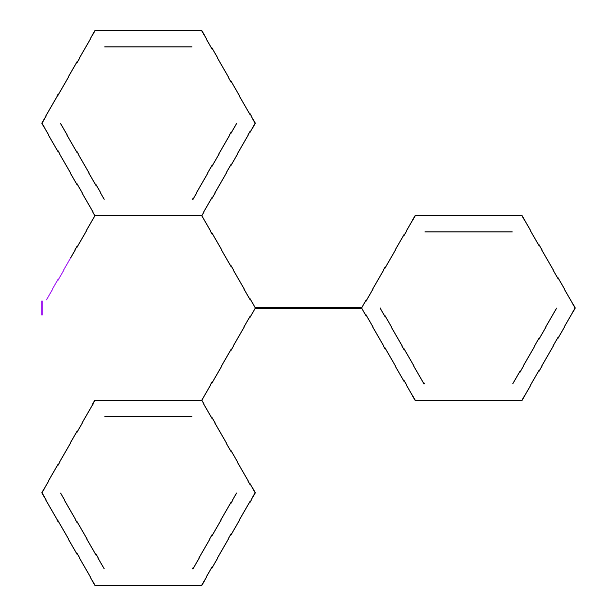 1,1'-[(2-Iodophenyl)methylene]dibenzene molecular structure, CAS 61593-11-1