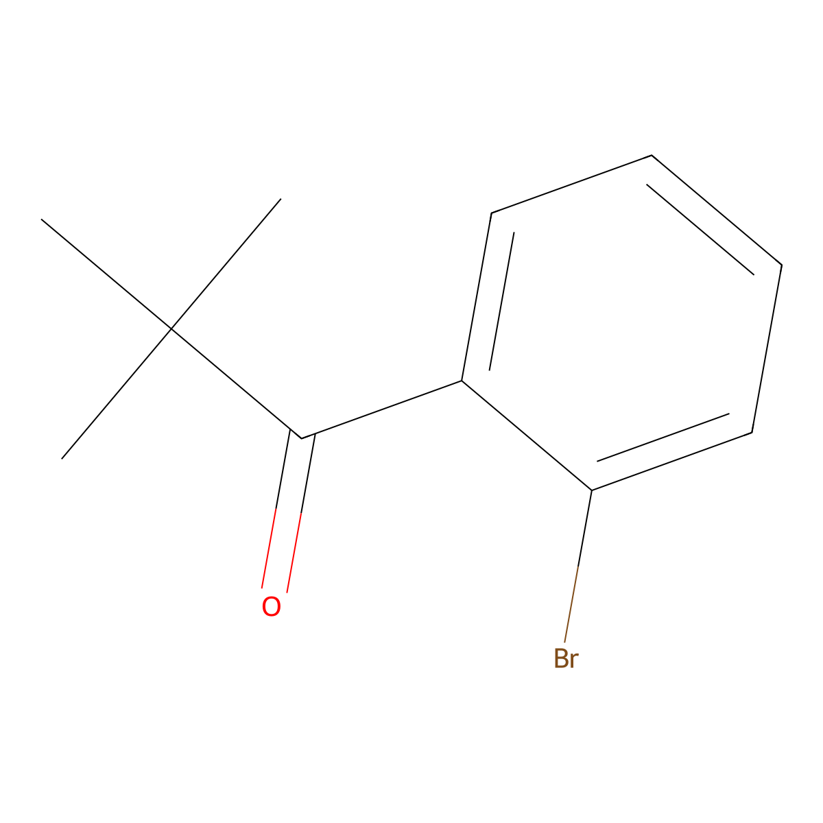 1-(2-Bromophenyl)-2,2-dimethylpropan-1-one molecular structure, CAS 61593-14-4