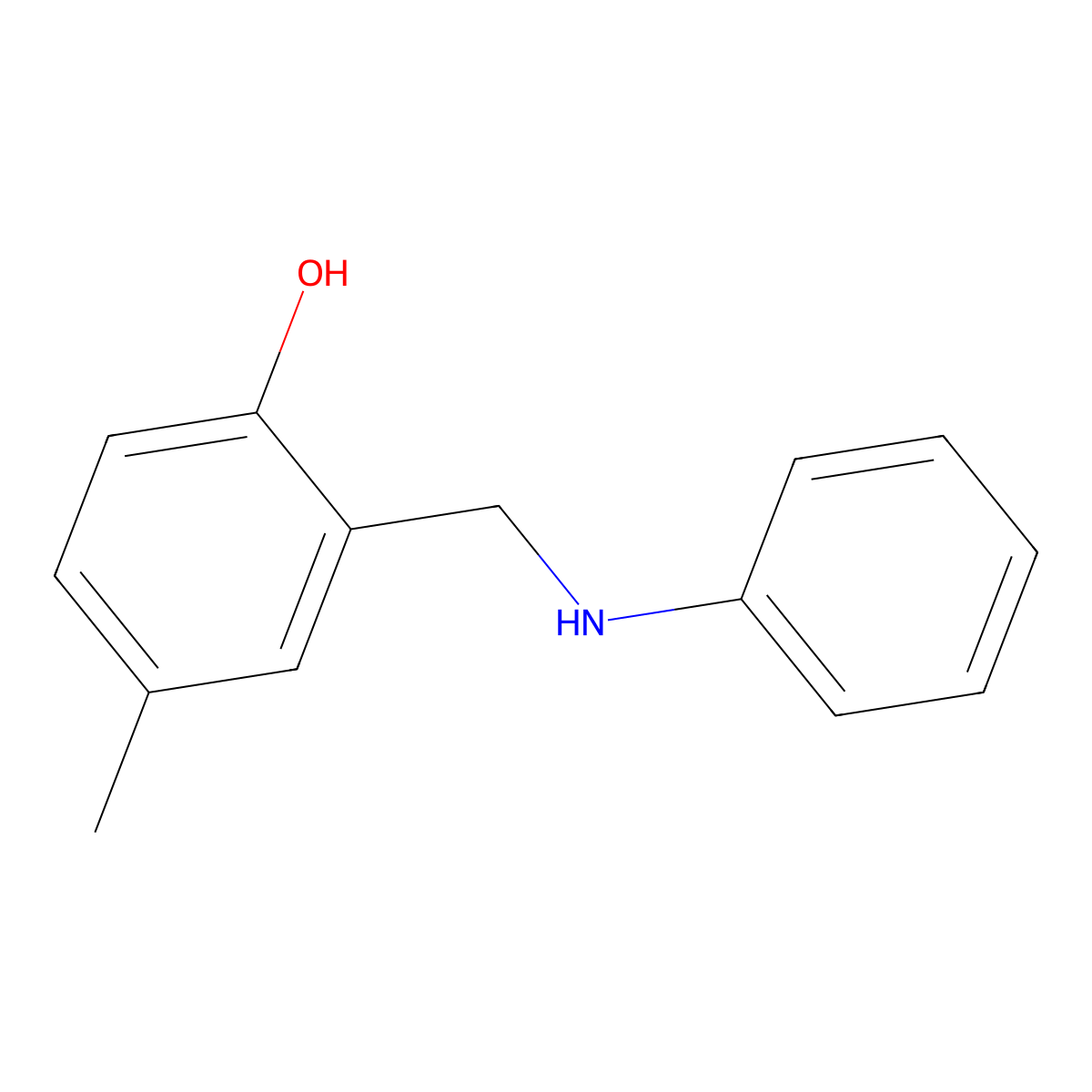 2-(Anilinomethyl)-4-methylphenol molecular structure, CAS 61593-30-4
